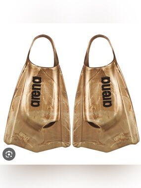 Arena Swim Fins in Metallic Gold
